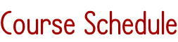 Course Schedule