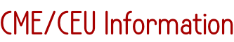 CME/CEU Information